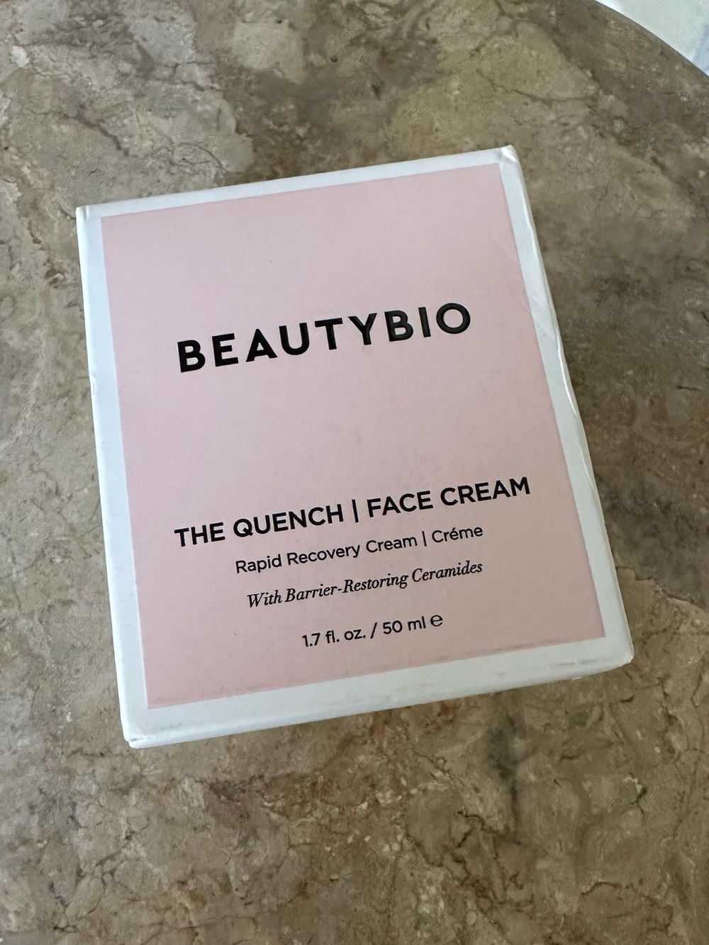 NIB BeautyBio The Quench Face Cream — Pink Rapid Recovery Moisturizer